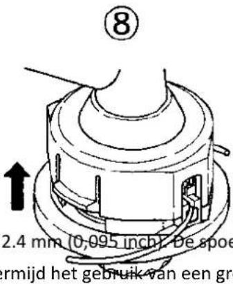Fuxtec FX-RM4180 - Nylondraad vervangen - 2