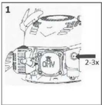 Fuxtec FX-RM4180 - Starting the engine - 1