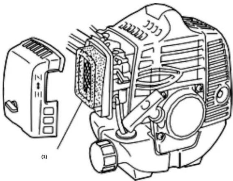 Fuxtec FX-RM4180 - Nettoyage du filtre à air - 1