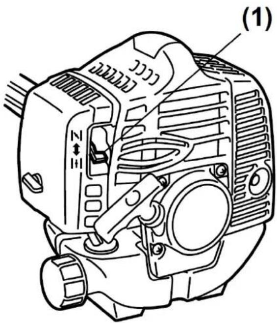 Fuxtec FX-RM4180 - CAUTION: The scythe head starts to rotate when the engine is started. - 2