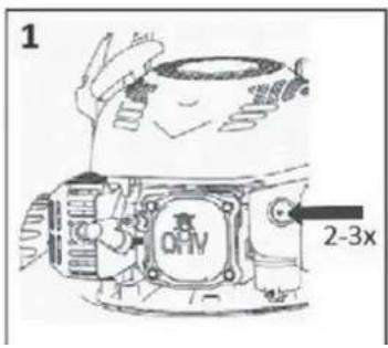 Fuxtec FX-RM4180 - Démarrage du moteur - 1