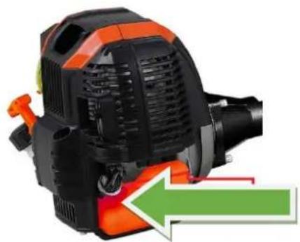Fuxtec FX-4MS142 - Controleer het oliepeil. - 1