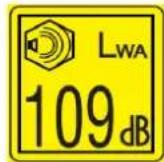 Fuxtec FX-MHP126 - Symbole und Sicherheitshinweise auf der Maschine - 10