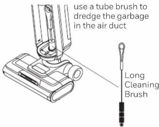 use a tube brush to dredge the garbage in the air duct Long Cleaning Brush