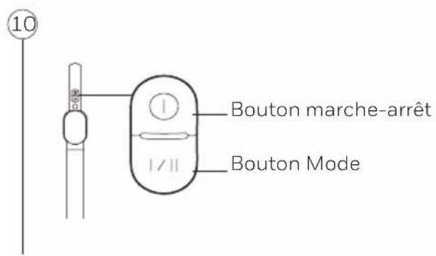 10 Bouton marche-arrêt Bouton Mode