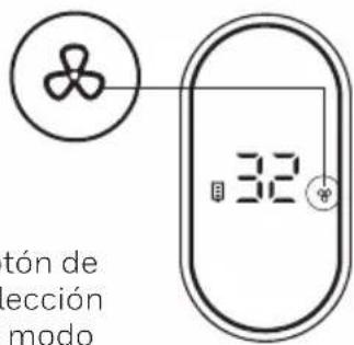tón de ección modo