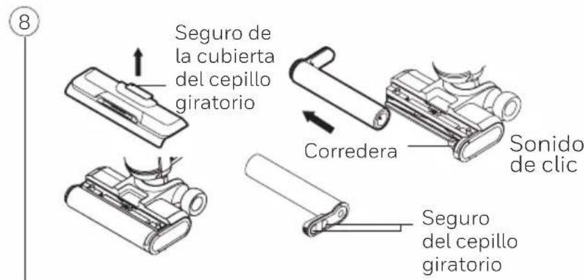 Seguro de la cubierta del cepillo giratorio Corredera Sonido de clic Seguro del cepillo giratorio