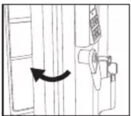 HONEYWELL 2901 - IMPORTANT : SI VOUS NE REMETTEZ PAS LA CLÉ EN POSITION DE VERROUILLAGE, LE COFFRE-FORT RESTERA DÉVERROUILLÉ - 1