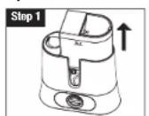 HONEYWELL HUL570 - FILLING/REFILLING THE WATER TANK (CONTINUED) - 3