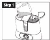 HONEYWELL HUL570 - FILLING/REFILLING THE WATER TANK (CONTINUED) - 1