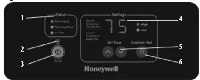 HONEYWELL HZ-960 - HZ-960 Series – Digital Infrared Heater Operation - 1
