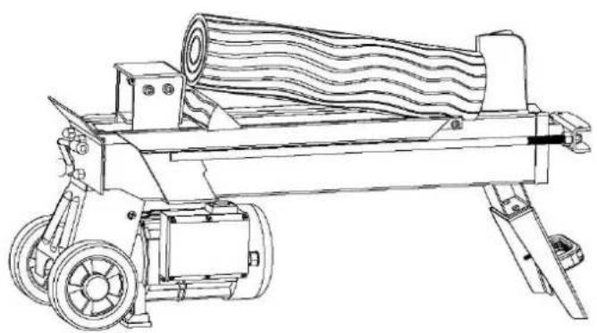 Fuxtec FX-HS26 - RELEASING A JAMMED TREE TRUNK - 1