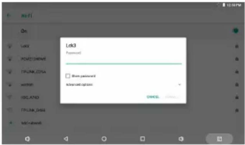 Lok3 Password Show password Advanced options CANCEL