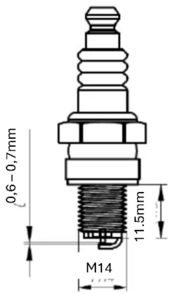 Fuxtec FX-LBS126P - Verifica scintilla d'accensione - 1