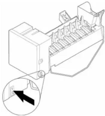 MAYTAG MRSF4036PW - Turning the Ice Maker On/Off: - 1