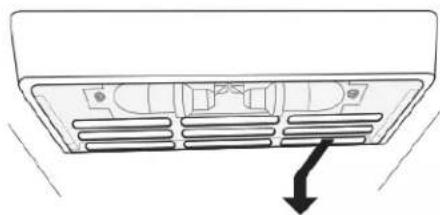 MAYTAG MRSF4036PW - Refrigerator Compartment - Upper Lights Light Shield Removal: - 1
