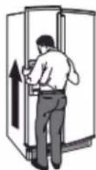 MAYTAG MRSF4036PW - Réinstallation des portes et charnières - 2