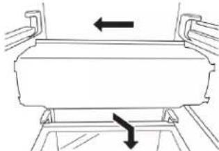 MAYTAG MRSF4036PW - Retrait du protège-ampoule : - 1