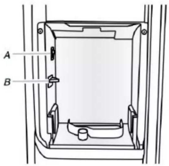 MAYTAG MRSF4036PW - Retrait et réinstallation du bac d'entreposage des glaçons : - 2