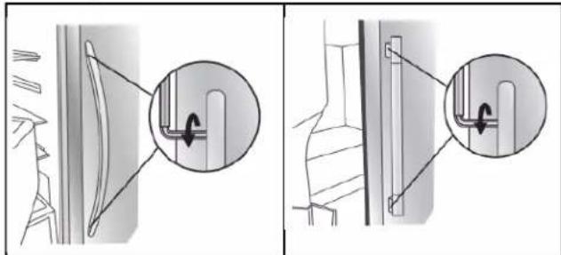 MAYTAG MRSF4036PW - Installation des poignées : - 2