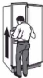 MAYTAG MRSF4036PZ - Réinstallation des portes et charnières - 2