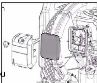 Fuxtec FX-LB152P - Nettoyer ou remplacer le filtre à air - 1