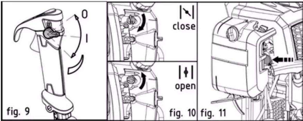 Fuxtec FX-LB152P - Avvio/arresto del soffiatore - 2