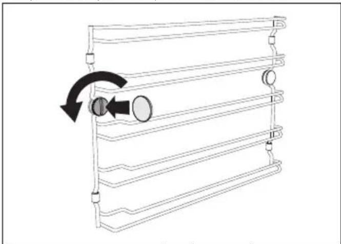SMEG SO6104APG - Démontage des glissières de support pour grilles et lèchefrites - 4