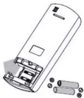 DANBY DAS240BAHWDB - REPLACING THE REMOTE BATTERIES - 2