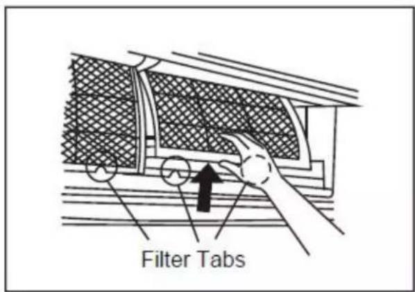 DANBY DAS240BAHWDB - CLEANING THE AIR FILTER - 1