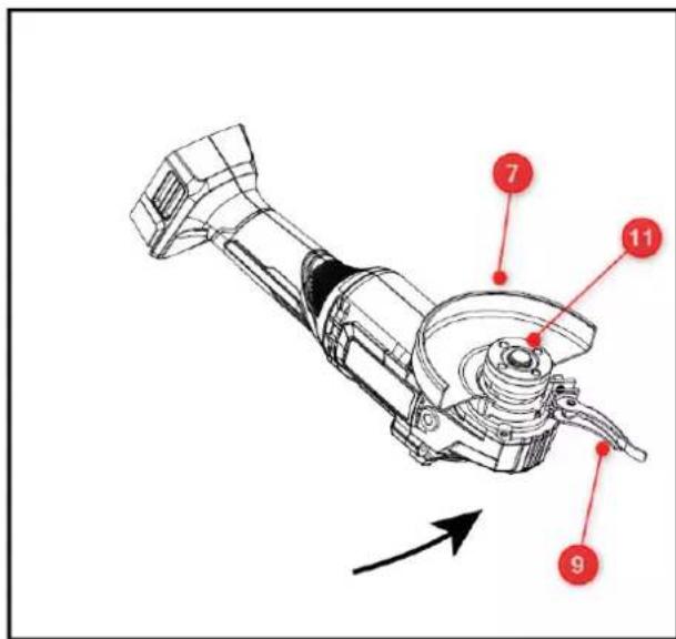 Fuxtec FX-E1WS20 - Abbildung 1: Winkelschleifer - 1