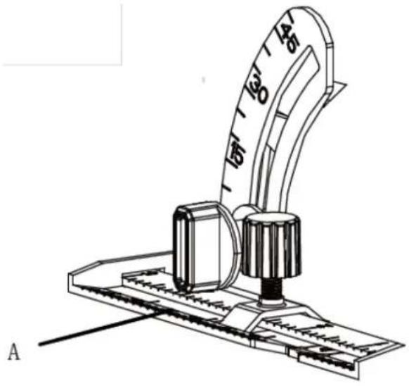 Fuxtec FX-E1CS20 - A) Echelle de largeur de coupe - 1