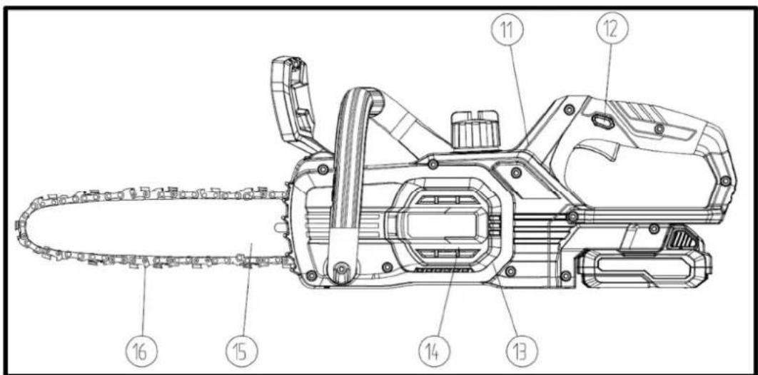 Fuxtec FX-E1KS20 - Fi%ur+1:Chainsaw - 1