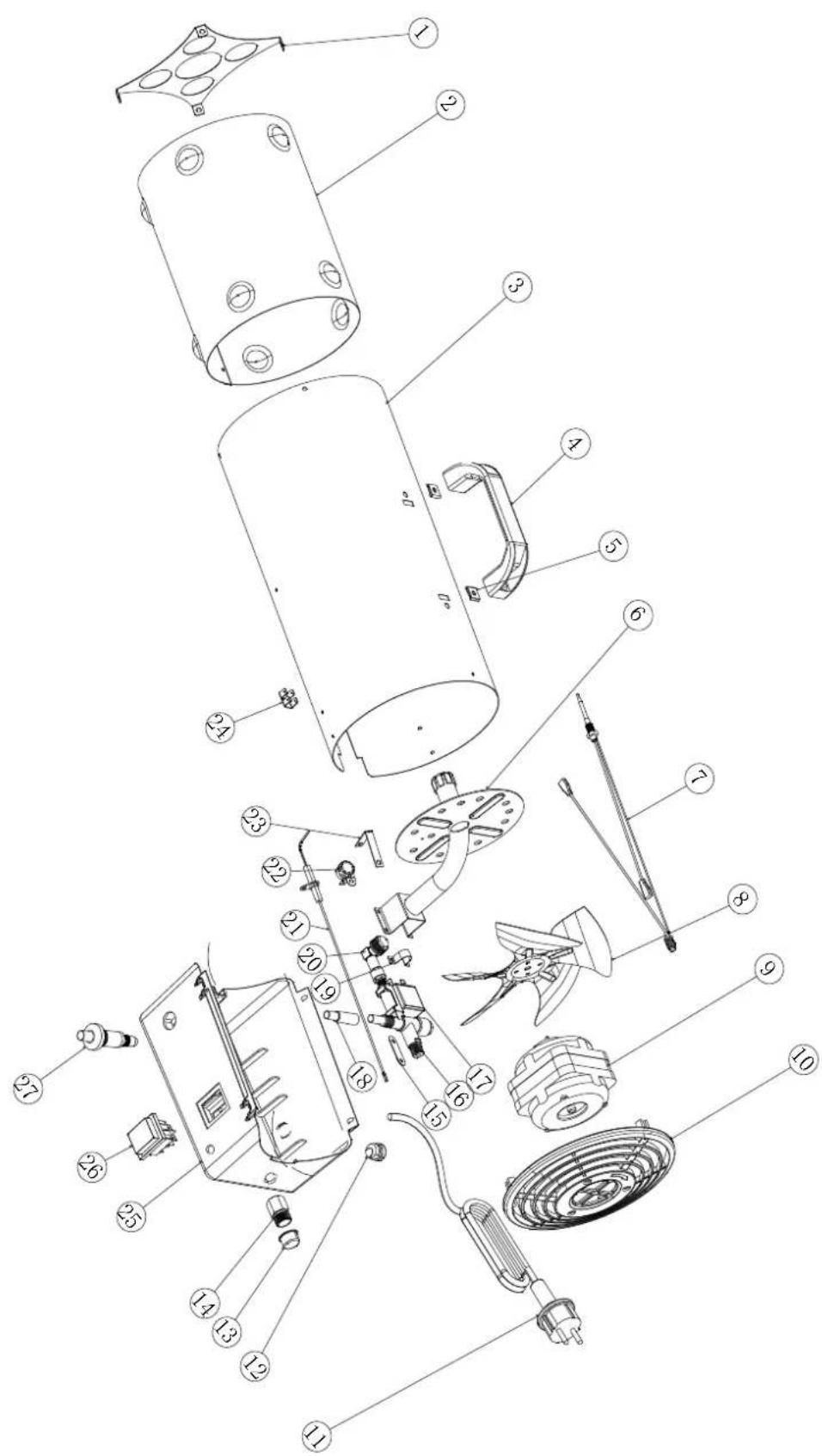 Fuxtec FX-GH10 - Circuito elettrico - 4