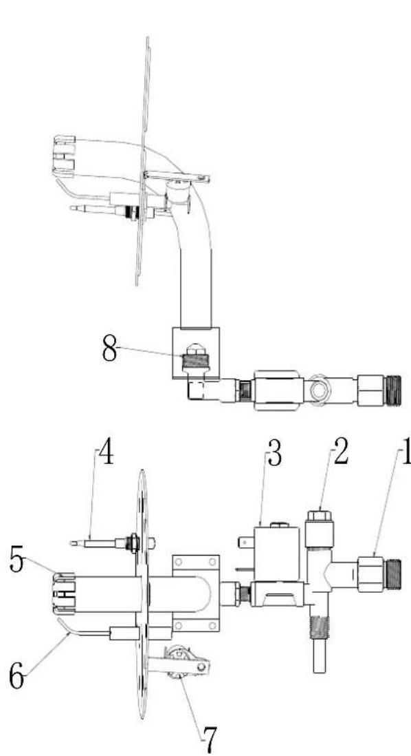 Fuxtec FX-GH10 - Gasversorgungsleitung - 1