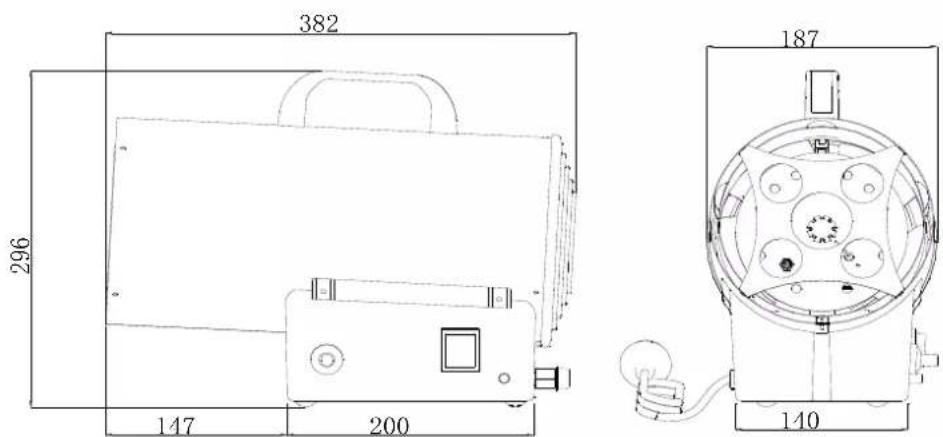 Fuxtec FX-GH10 - Abmessungen - 1