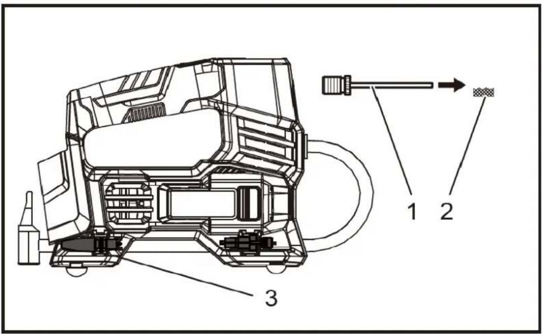 Fuxtec FX-E1CI20 - Stoccaggio degli adattatori - 1