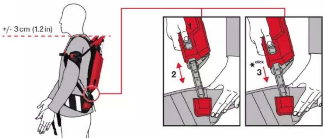 HILTI EXO-S - Adjusting height - 2