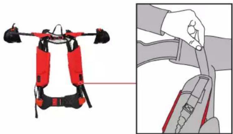 HILTI EXO-S - Nastavenie dlzky chrbtovho popruhu - 1