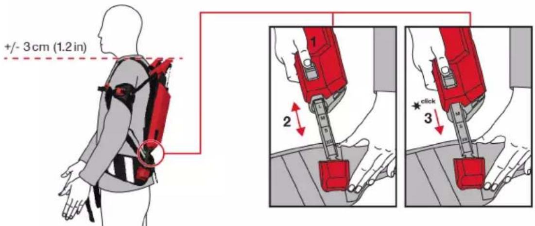 HILTI EXO-S - Aukšćio nustatymas - 2