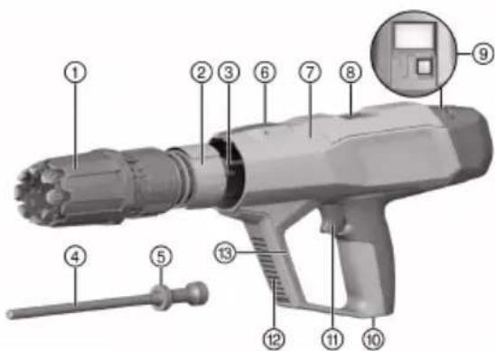 HILTI DX 6-F10 - Vue d'ensemble du produit (cloueur) 1 - 1