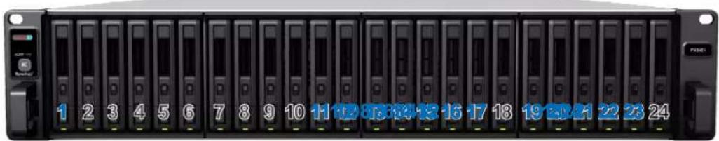 SYNOLOGY FX2421 - Installation des disques - 5