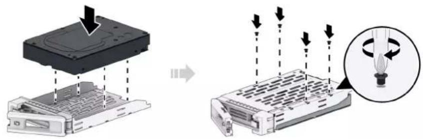 SYNOLOGY RX1222sas - Installation des disques de stockage - 2