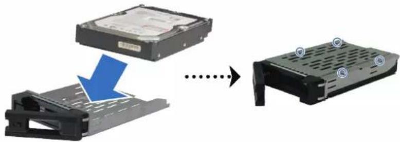 SYNOLOGY RXD1219sas - Installation des disques - 2