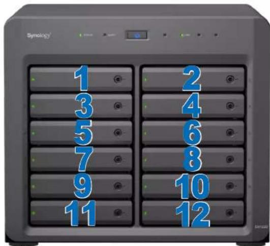 SYNOLOGY DX1222 - Installation des disques - 7