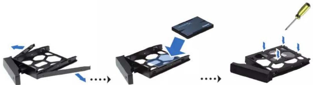 SYNOLOGY DX1222 - Installation des disques - 4