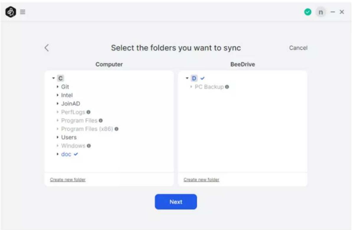 SYNOLOGY BeeDrive BDS70-1T - Activez la synchronisation des fichiers - 3