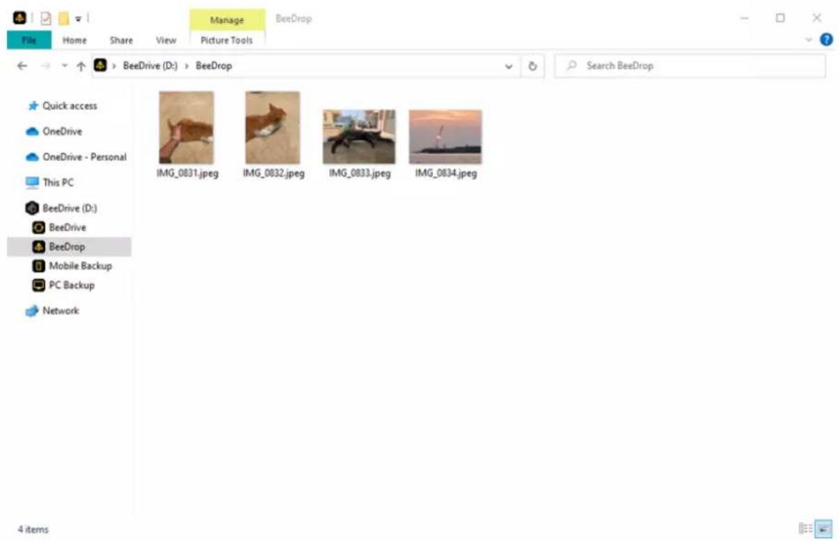 SYNOLOGY BeeDrive BDS70-1T - Envoyez des fichiers/photos depuis des péripériques mobiles vers BeeDrive - 9