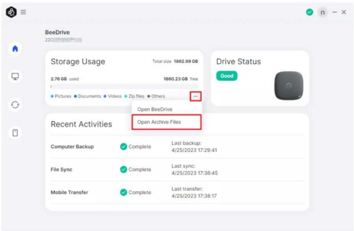 SYNOLOGY BeeDrive BDS70-1T - Récupérez vos fichiers supprimés - 1