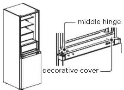 middle hinge decorative cover